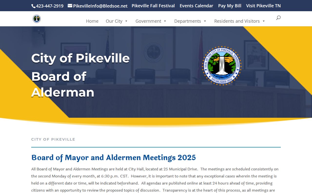 Pikeville court docket context from the 2025 municipal court ordinance agenda